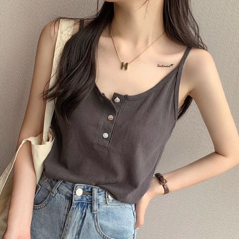 Top camisol pentru femei - amestec poliester-elastan, guler înalt, croială în formă de A, lungime scurtă, stil sexy casual