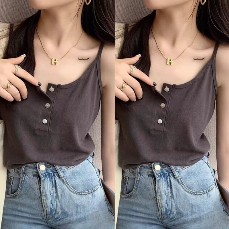 Top camisol pentru femei - amestec poliester-elastan, guler înalt, croială în formă de A, lungime scurtă, stil sexy casual