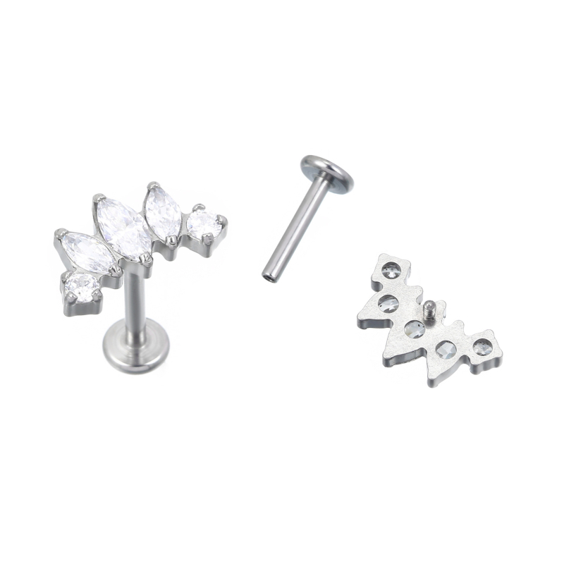 G23 titán köldökgyűrű, geometriai dizájn, egyszerű női stílus