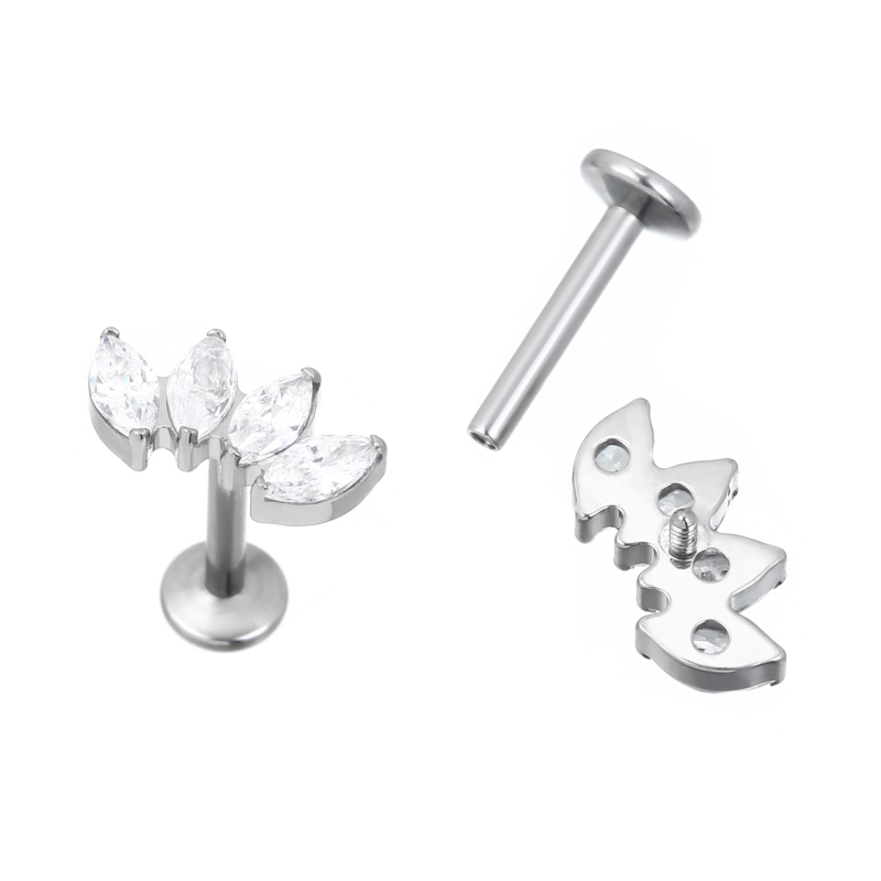 G23 titán köldökgyűrű, geometriai dizájn, egyszerű női stílus