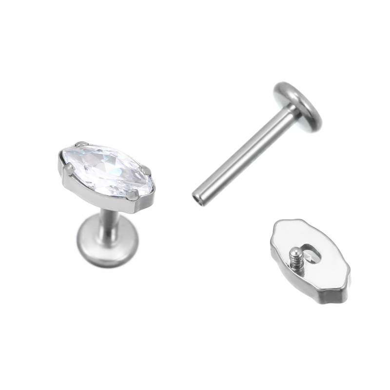 G23 titán köldökgyűrű, geometriai dizájn, egyszerű női stílus