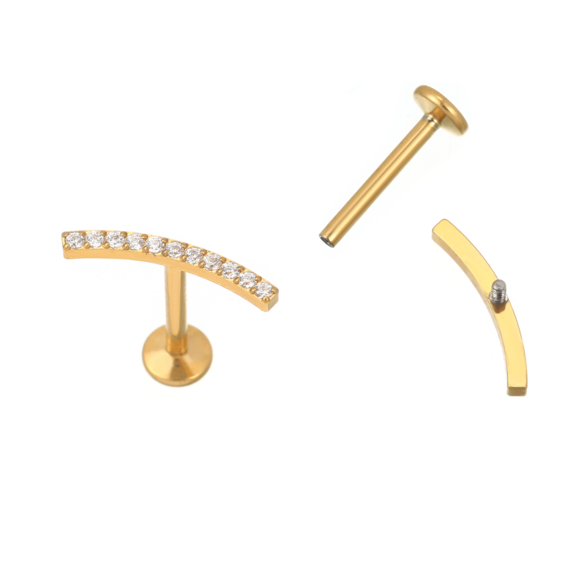 G23 titán köldökgyűrű, geometriai dizájn, egyszerű női stílus