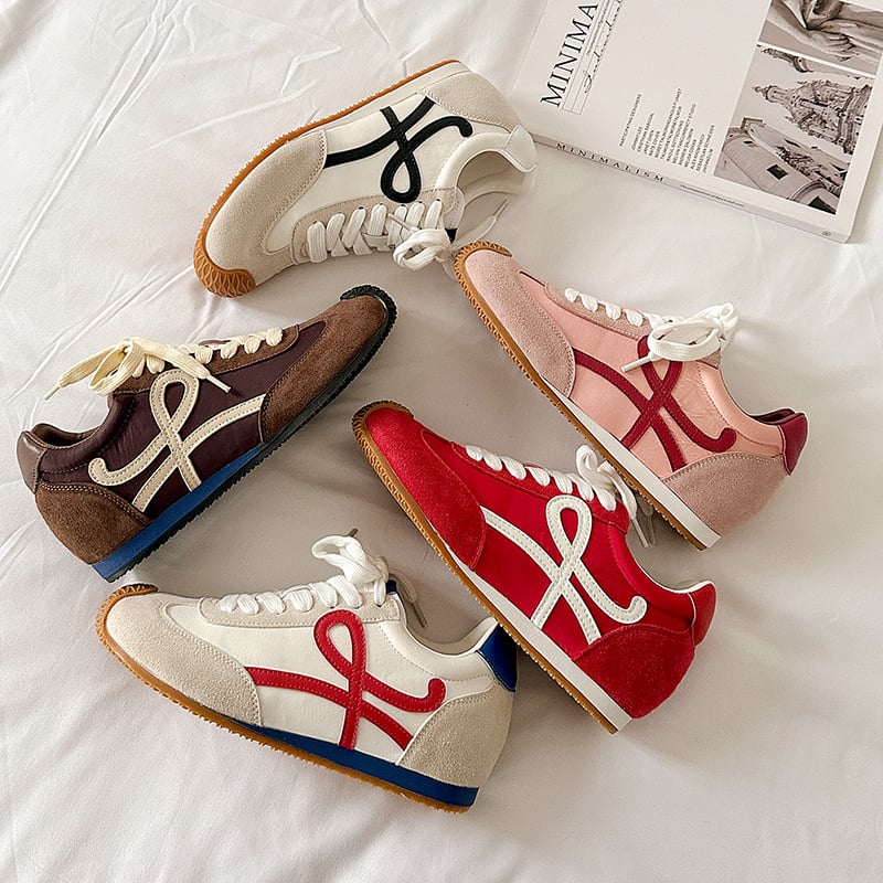 Naiste retro balleti stiilis treeningjalanatsid, ehtne nahk, sisemine kõrgendamine, kummist tall, lace-up sulgemine