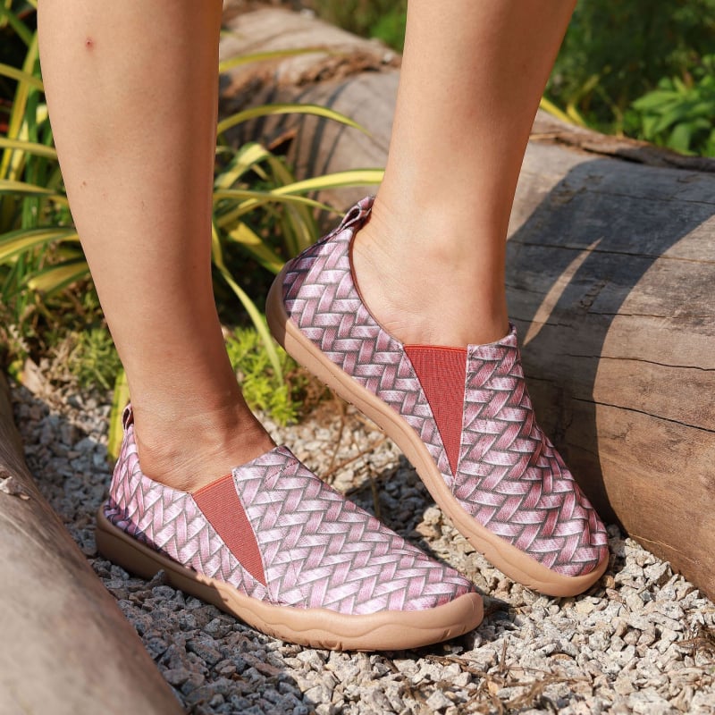 Sievietes kanvasa slip-on kurpes, zems augšdaļa, injekcijas zole