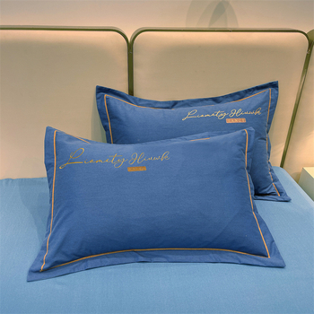 Jastučnica Yan yufei – 100% pamuk, tkanina s 80 niti, twill tkanina, reactive print i bojanje, moderan minimalistički stil