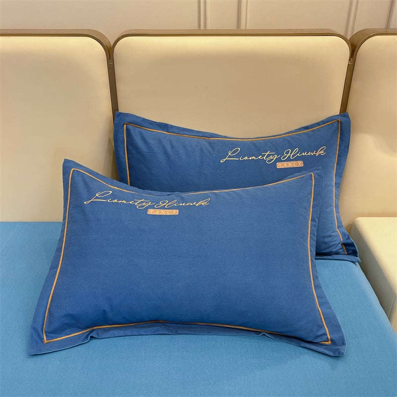 Jastučnica Yan yufei – 100% pamuk, tkanina s 80 niti, twill tkanina, reactive print i bojanje, moderan minimalistički stil