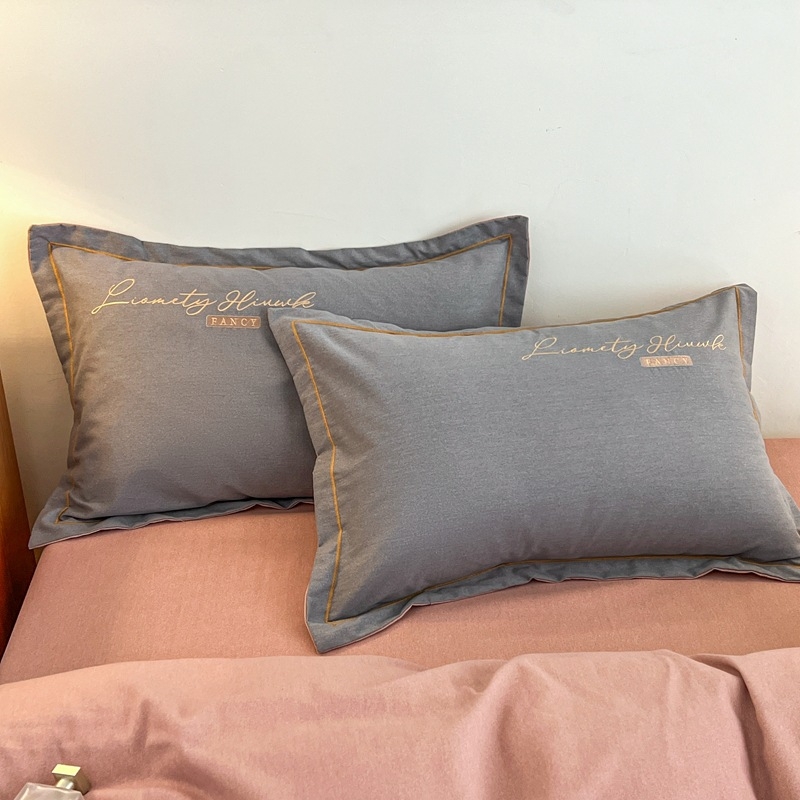 Jastučnica Yan yufei – 100% pamuk, tkanina s 80 niti, twill tkanina, reactive print i bojanje, moderan minimalistički stil