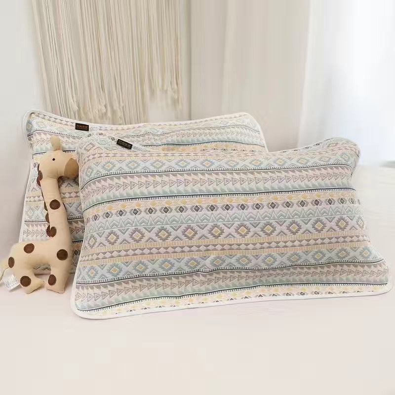 Navlaka za jastuk od pamuk gaze, 100% pamuk, >150 niti, tkanje: Twill/Jacquard/Jet, moderni minimalistički stil
