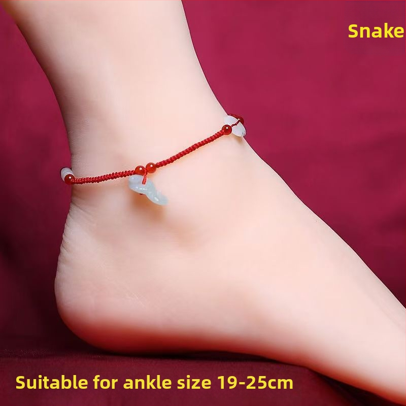 Nefrito kulkšnies apyrankė, interneto žvaigždžių stilius, gyvūnų zodiako motyvas, žiema 2023