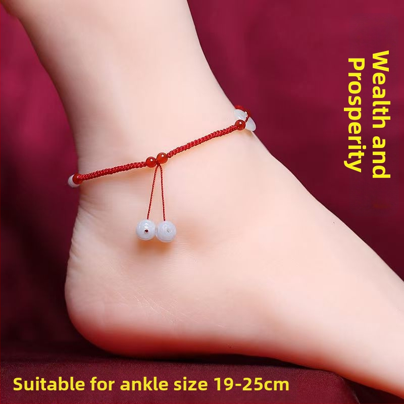 Nefrito kulkšnies apyrankė, interneto žvaigždžių stilius, gyvūnų zodiako motyvas, žiema 2023