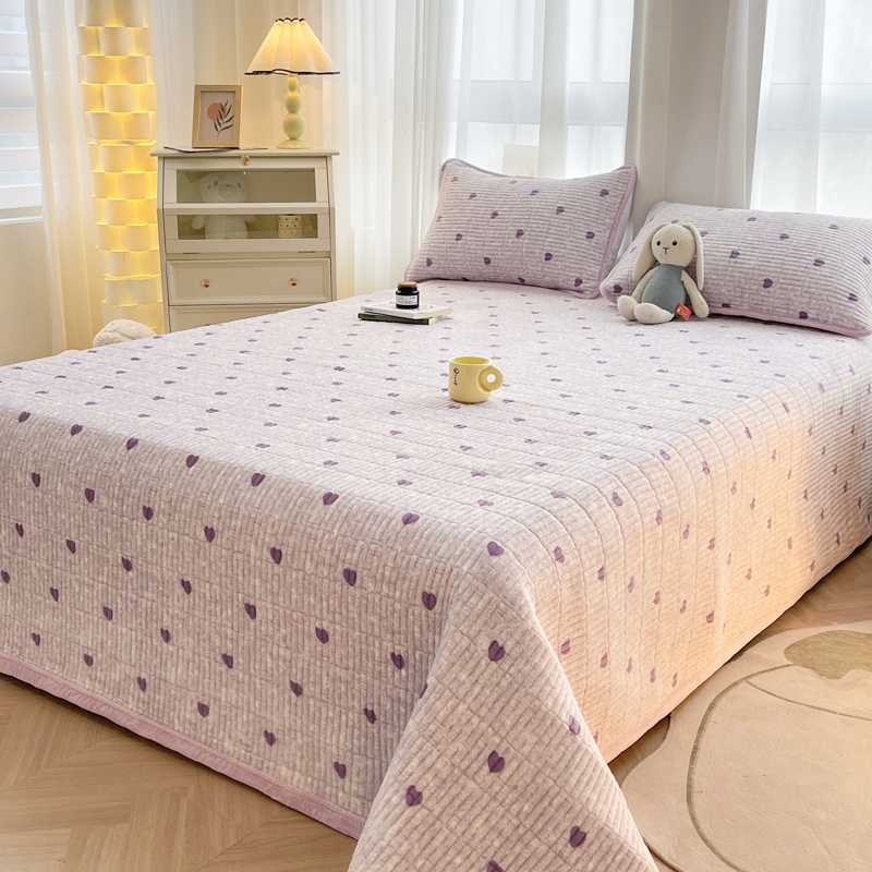 Milk Velvet Fitted Sheet - Tie-Dye ispis, minimalistički stil, druga tkanina