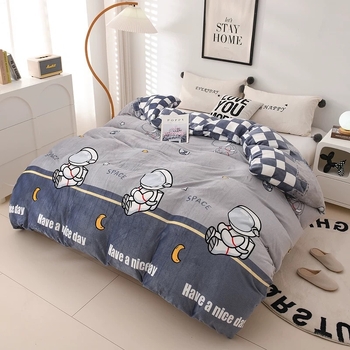 Tej Velúr paplanhuzat — sima szövet, reaktív nyomtatás és színezés, testreszabható feldolgozás; minták: csíkok, geometriai, virágos.