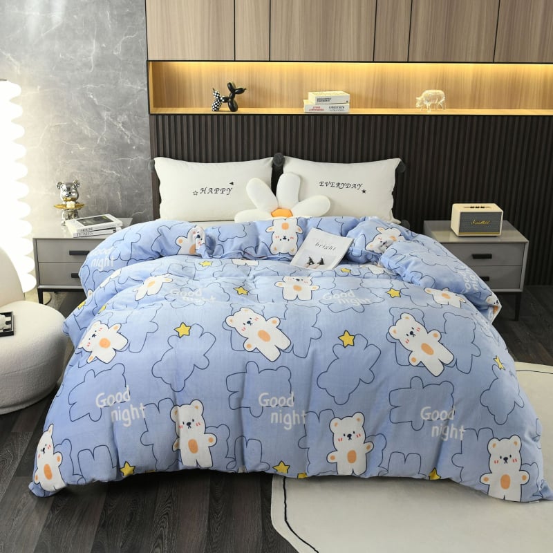 Tej Velúr paplanhuzat — sima szövet, reaktív nyomtatás és színezés, testreszabható feldolgozás; minták: csíkok, geometriai, virágos.