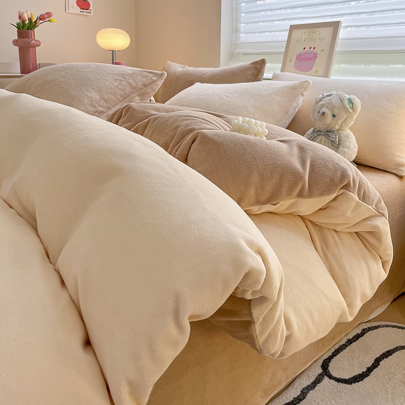 Piens velūra gultas pārklājs, vienkrāsains; audums: twill; druka un krāsošana: reaktīvā druka