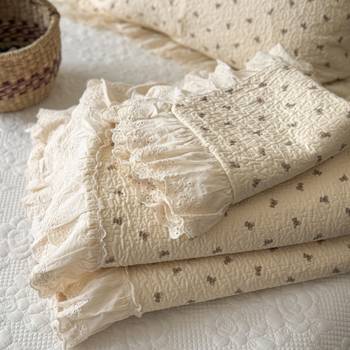 Francijas stila lielā mežģīņu gultas pārklājs komplekts ar augu un ziedu rakstu, twill audums, reaktīvā drukāšana un krāsošana, materiāls: zīda ziedu motīvi