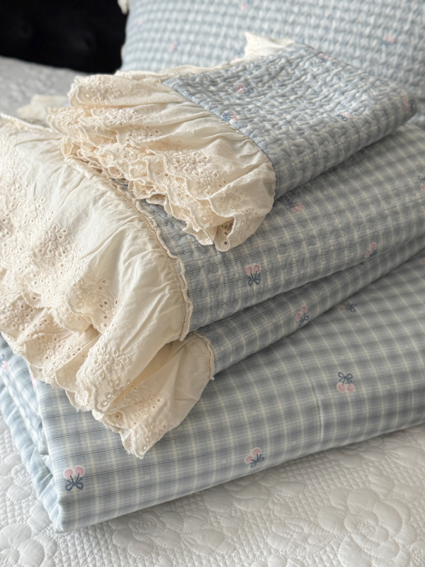 Francijas stila lielā mežģīņu gultas pārklājs komplekts ar augu un ziedu rakstu, twill audums, reaktīvā drukāšana un krāsošana, materiāls: zīda ziedu motīvi