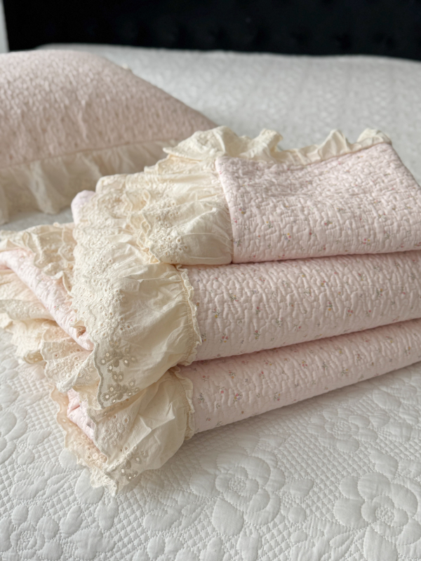 Francijas stila lielā mežģīņu gultas pārklājs komplekts ar augu un ziedu rakstu, twill audums, reaktīvā drukāšana un krāsošana, materiāls: zīda ziedu motīvi