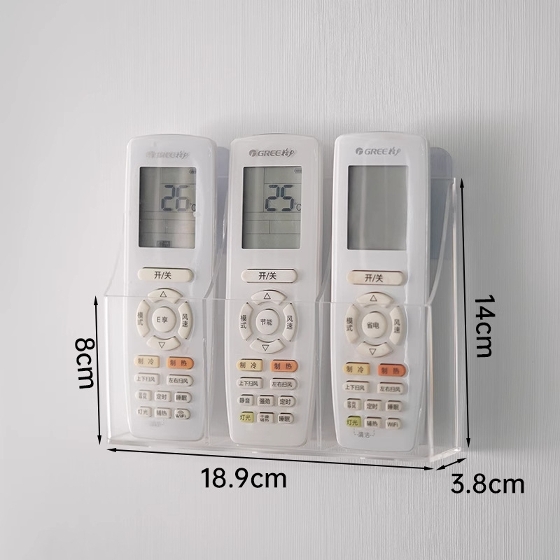 ABS sieninis laikiklis saugojimui nuotolinėms ir telefonams — šiuolaikinis minimalistinis stilius, saugojimas ir organizavimas, pritaikymas įmanomas