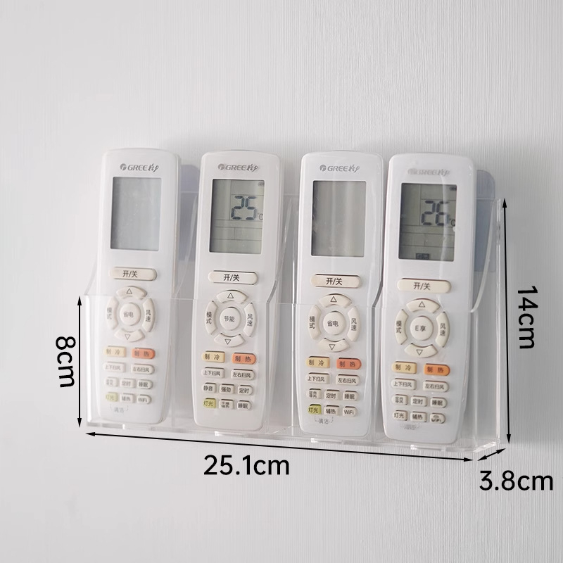 ABS sieninis laikiklis saugojimui nuotolinėms ir telefonams — šiuolaikinis minimalistinis stilius, saugojimas ir organizavimas, pritaikymas įmanomas
