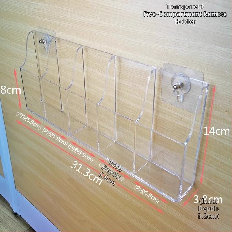 ABS sieninis laikiklis saugojimui nuotolinėms ir telefonams — šiuolaikinis minimalistinis stilius, saugojimas ir organizavimas, pritaikymas įmanomas