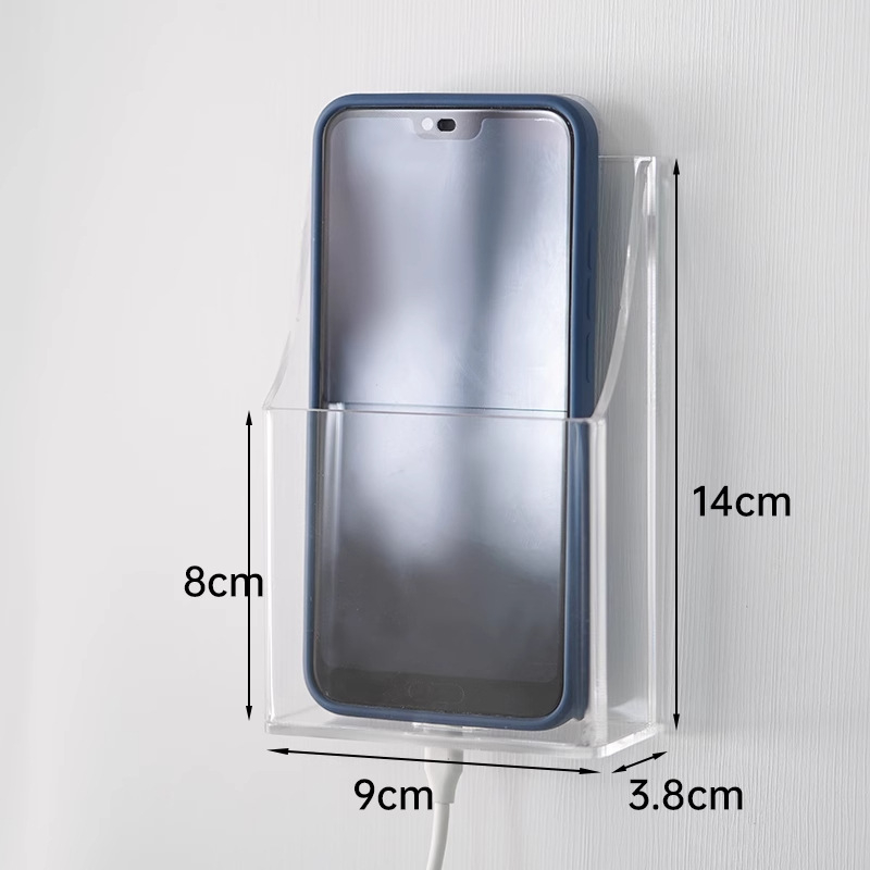 ABS sieninis laikiklis saugojimui nuotolinėms ir telefonams — šiuolaikinis minimalistinis stilius, saugojimas ir organizavimas, pritaikymas įmanomas