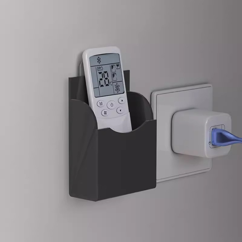 ABS sieninis laikiklis saugojimui nuotolinėms ir telefonams — šiuolaikinis minimalistinis stilius, saugojimas ir organizavimas, pritaikymas įmanomas