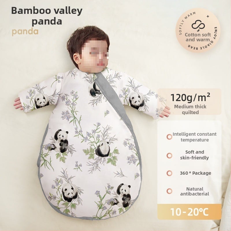 Baba hálózsák ősz–télre, vastagított, tiszta pamut anyag, kasmír töltés