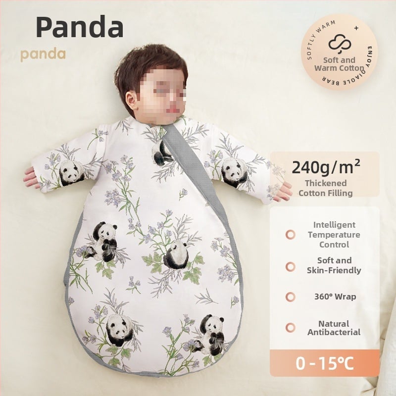 Baba hálózsák ősz–télre, vastagított, tiszta pamut anyag, kasmír töltés