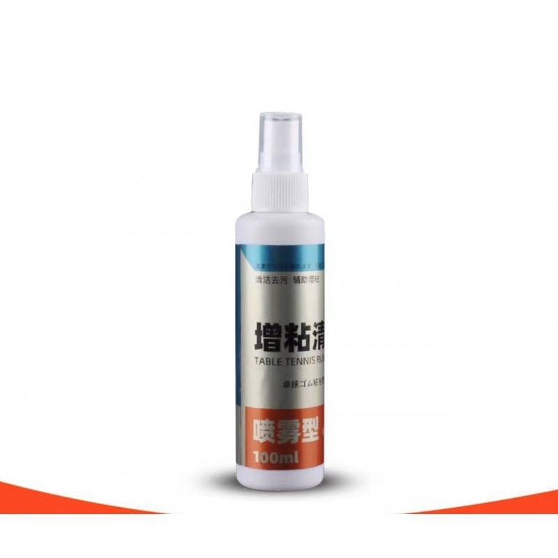 Cool Sleep Stalo teniso raketės gumos valymo ir priežiūros skystis su putų šluoste – viskozės didinimo komplektas