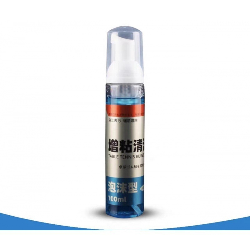 Cool Sleep Stalo teniso raketės gumos valymo ir priežiūros skystis su putų šluoste – viskozės didinimo komplektas
