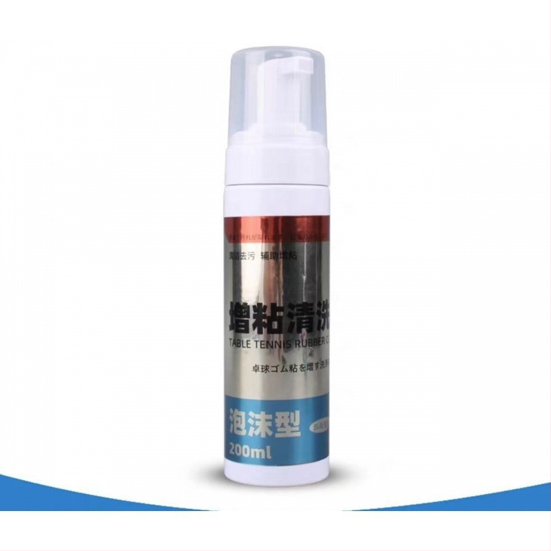 Cool Sleep Stalo teniso raketės gumos valymo ir priežiūros skystis su putų šluoste – viskozės didinimo komplektas