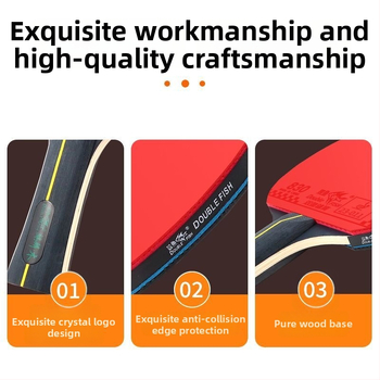 DOUBLE FISH stalo teniso raketė, anti-klijų guma, prekės kodas S-5, tinkama stalo tenisui ir badmintonui