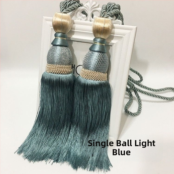 Aizkaru aukli - zelta stieples bumbiņa ar pušķi (audums)