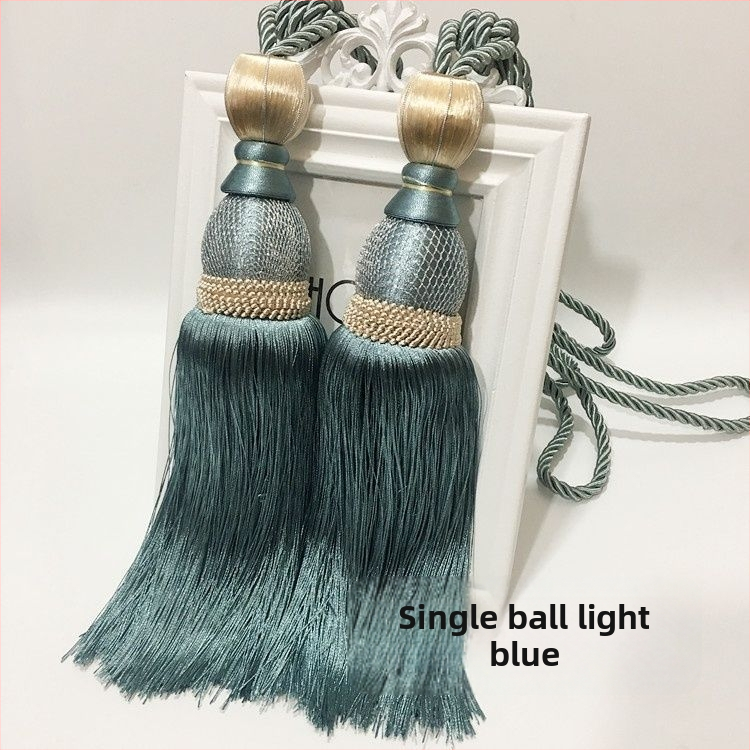 Aizkaru aukli - zelta stieples bumbiņa ar pušķi (audums)