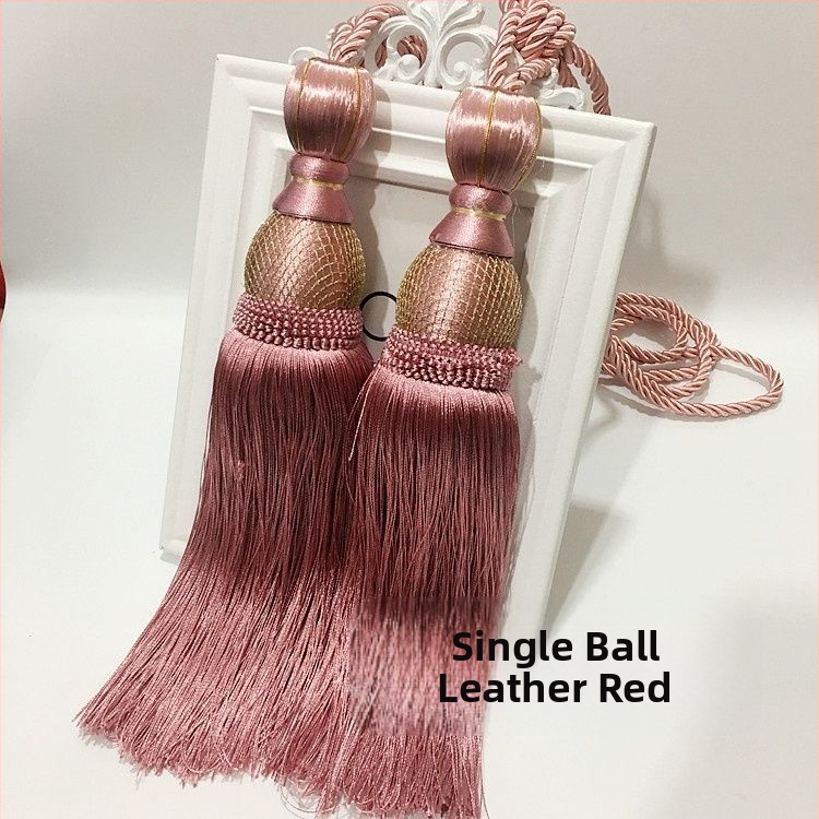 Aizkaru aukli - zelta stieples bumbiņa ar pušķi (audums)