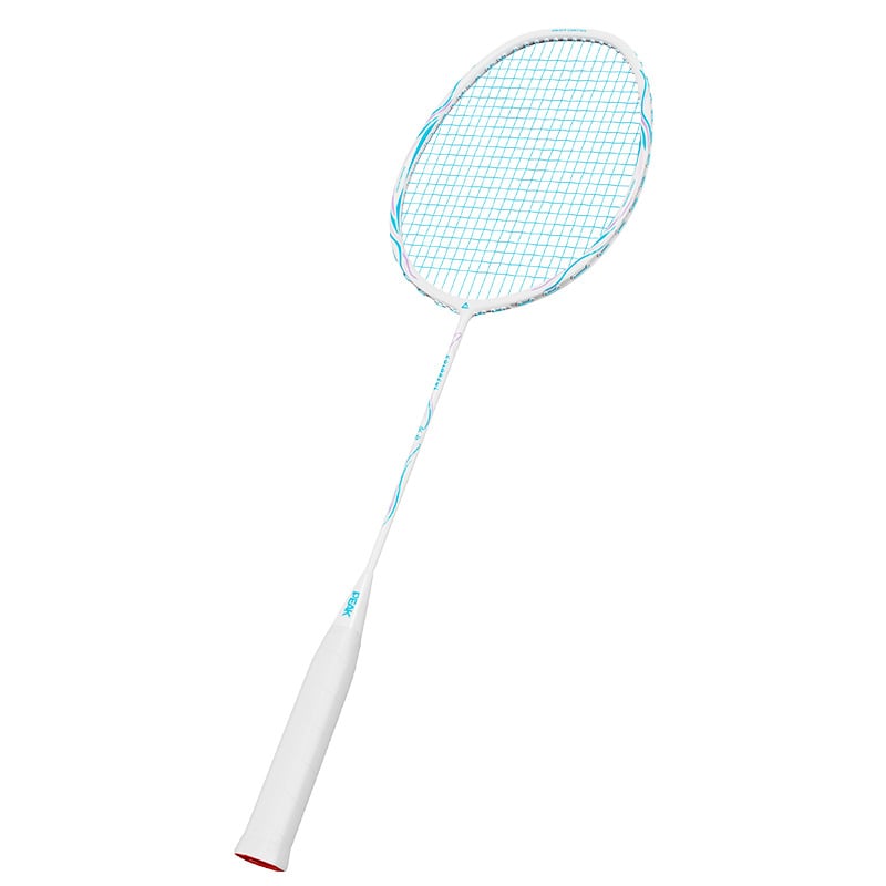 Badmintona rakete ar oglekļa šķiedras rāmi (svars 85-89 g; rokturis G5; tiešais sitiens; vidēja stingrība)