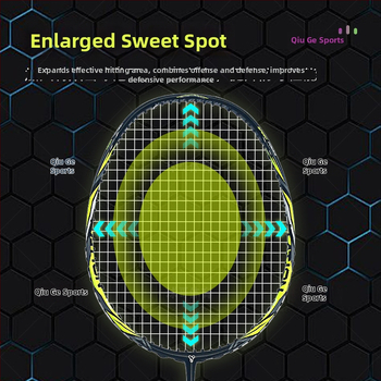 YImiba badmintona rekete, pilnīgs oglekļa šķiedras rāmis, 30T konfigurācija, neilona diegi, svars 80–84 g, vispusēja veiktspēja