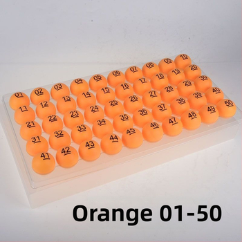 Asztalitenisz labdák készlet – számozott, varrat nélküli — Unique márka, PP anyag