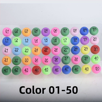 Asztalitenisz labdák készlet – számozott, varrat nélküli — Unique márka, PP anyag