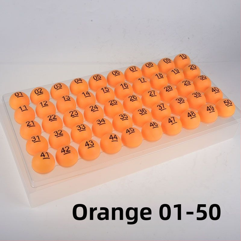 Asztalitenisz labdák készlet – számozott, varrat nélküli — Unique márka, PP anyag