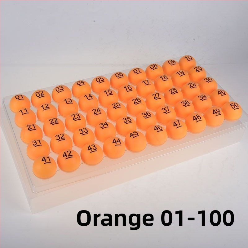 Asztalitenisz labdák készlet – számozott, varrat nélküli — Unique márka, PP anyag