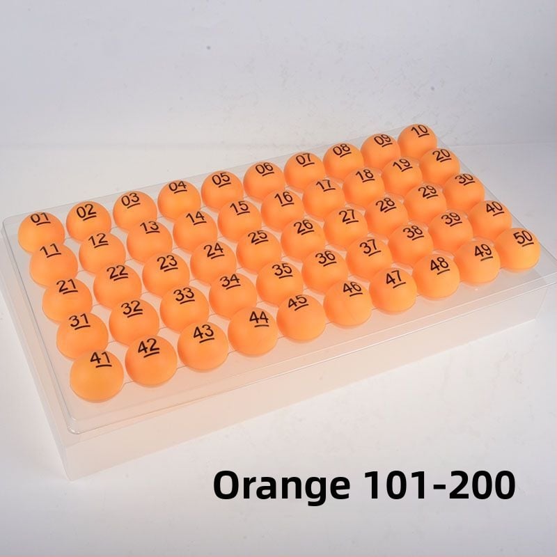 Asztalitenisz labdák készlet – számozott, varrat nélküli — Unique márka, PP anyag