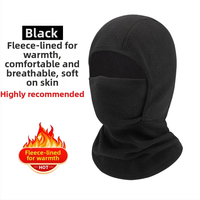 Velosipēdu sejas maska no polārā flīsa, unisex, pielāgojama apstrāde, ziemas sejas aizsardzība