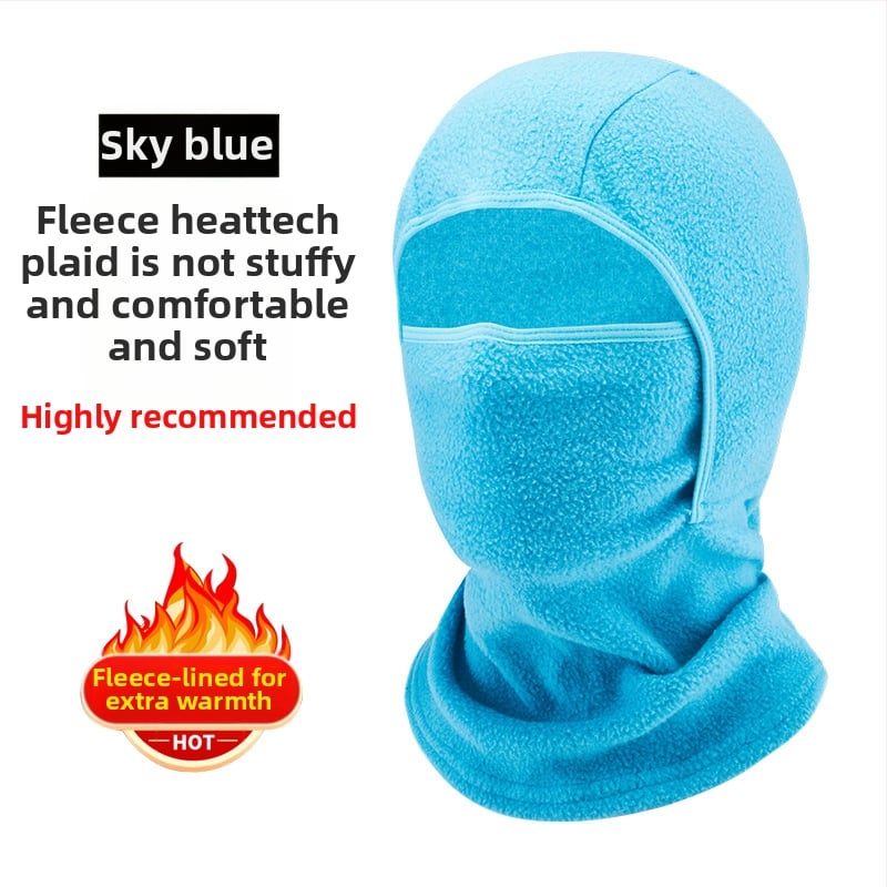 Velosipēdu sejas maska no polārā flīsa, unisex, pielāgojama apstrāde, ziemas sejas aizsardzība