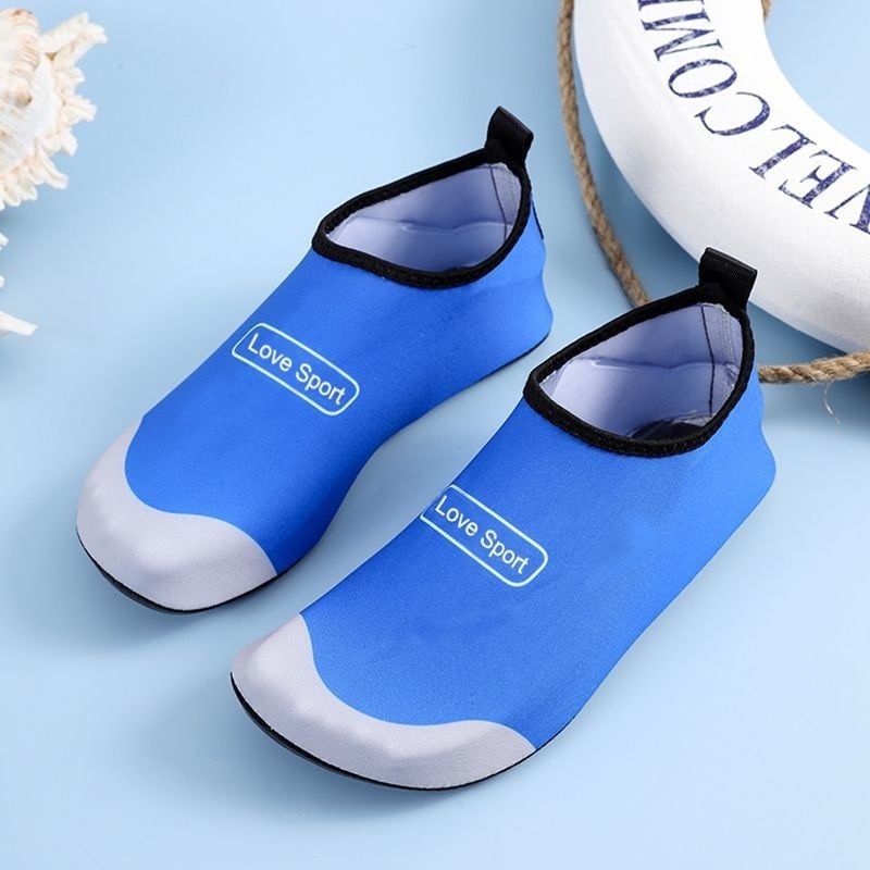 Unisex ūdens kurpes pludmales, niršanas un upes pārgājieniem – pretslīdēšana, izturīgas, elpojošas, PVC augšdaļa un zole