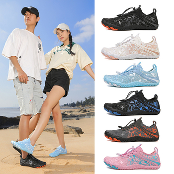 Unisex upes taku kurpes, anti-slip gumijas zole, ātri žūstošs virsējais Air Layer, priekšējā šņorēšana, zems augums