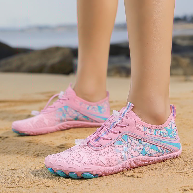 Unisex upes taku kurpes, anti-slip gumijas zole, ātri žūstošs virsējais Air Layer, priekšējā šņorēšana, zems augums