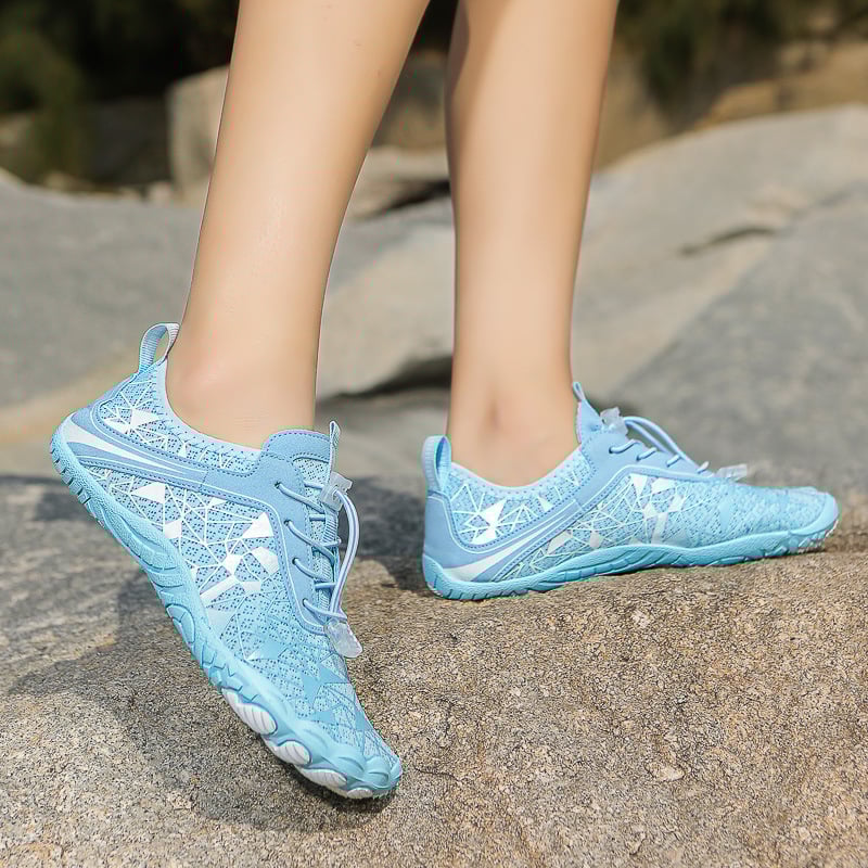 Unisex upes taku kurpes, anti-slip gumijas zole, ātri žūstošs virsējais Air Layer, priekšējā šņorēšana, zems augums