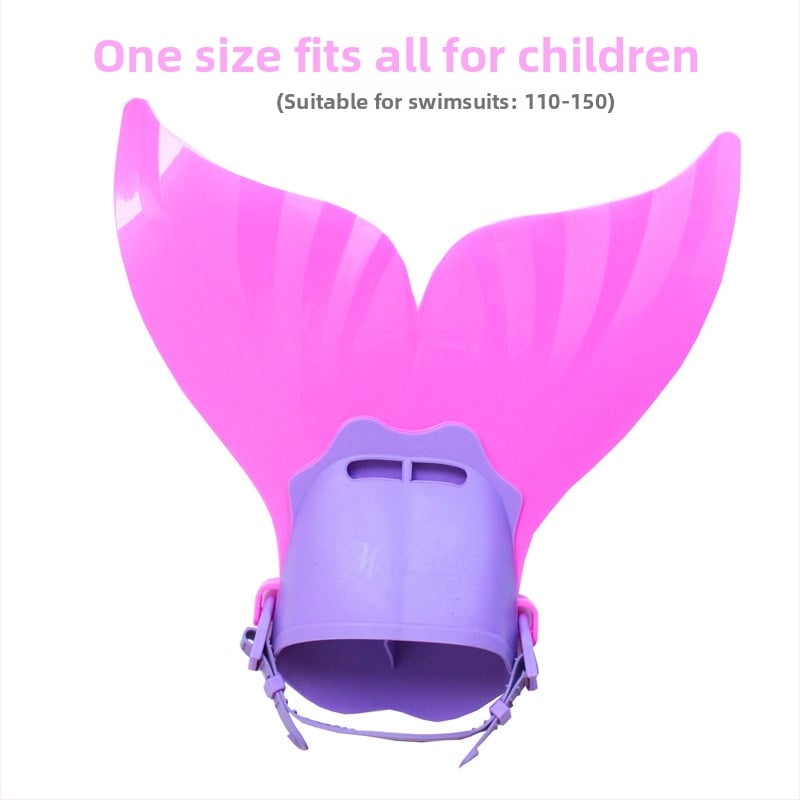 Vaikų trijų dalių mermaid plaukimo kostiumas mergaitėms — aukštas elastingumas; išorė: nailonas, pamušalas: poliesteris, svoris 200 g, tinkamas plaukimui.