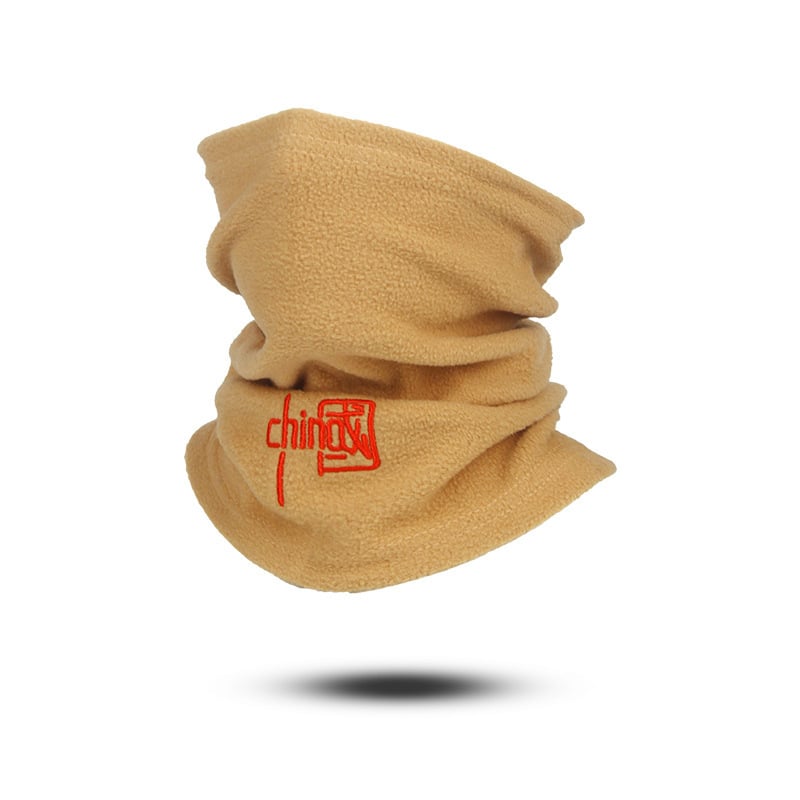 Riteņbraukšanas sejas maska ar kakla siltinājumu un kapuci, ziemas flīss (Kods: FFQXTT; Zīmols: 朋意; Audums: Konvencionāls; Starptautiskais izvozs: Jā)